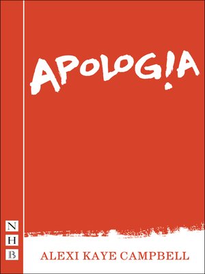 cover image of Apologia (2017 edition) (NHB Modern Plays)